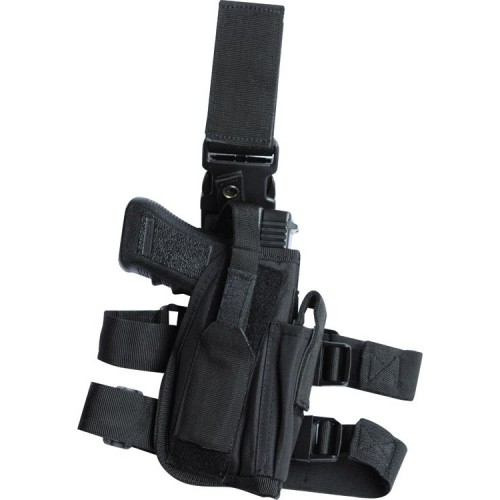 Tactical Leg Holster (BK), The Tactical Leg Holster – Black is a practical and reliable solution for carrying a sidearm and essential accessories securely on the leg